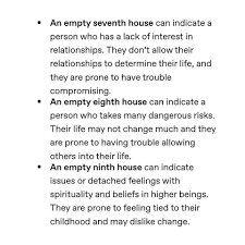 Empty Houses Astrology Birth Chart Astrology Astrology Chart