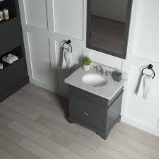 Eclife 24 bathroom vanity sink combo wall mounted concrete grey cabinet vanity set square white ceramic vessel sink top, w/chrome faucet, pop up drain beckett 72 inch double bathroom vanity in dark gray, carrara cultured marble countertop, undermount square sinks, no mirror. Ove Decors Salzburg 30 W X 21 D Dark Charcoal Bathroom Vanity Cabinet At Menards