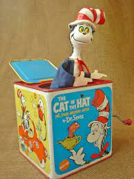 Vintage Dr Seuss Cat In The Hat Jack In The Box 46 00 Via Etsy Seuss Jack In The Box Dr Seuss Cat In The Hat
