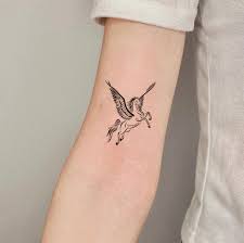 Pegasus Tattoo Temporary Tattoo Symbol Tattoo Black Tattoo - Etsy Israel