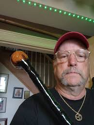 Handmade Shillelagh with Bronze Pommel and Swedish Mora Knife