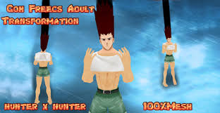 Gon's transformation is the result of a powerful nen condition. Second Life Marketplace Gon Adult Transformation Avatar Mesh Hunter X Hunter