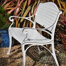 Gartenbank Weiss Metall