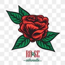 Vintage Red Rose Flower Tattoo Style Red Rose Clipart Rose Flower Png And Vector With Transparent Background For Free Download Rose Flower Tattoos Rose Flower Pattern Red Rose Flower