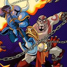 shovel knight vs kratos ps4 version shovel knight knight amazing spiderman