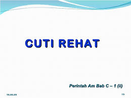Bahan ptk dg44 perintah am bab c by aimnazri4379 in types > research, c, and am. Cuti Rehat Khas Crk Untuk Penjawat Awam Guru Cikgu Share