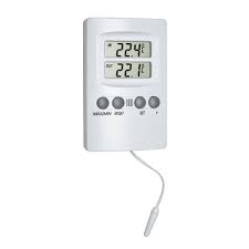 Star trading solar thermometer für außen mit 1 led beleuchtet. Digitales Innen Aussen Thermometer Mit Alarm Tfa Dostmann