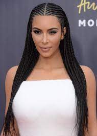 Kim Kardashian 2018 Mtv Movie And Tv Awards In Santa Monica California June 16 2018 Celeb C Kardashian Braids Kim Kardashian Hair Kim Kardashian Braids