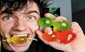 Fruity Jellies Fruit Jelly Pops Halal Jelly TiK Tok Trending Challenge  Candy Bonbons 300 g (15 pièces) : Amazon.fr: Epicerie