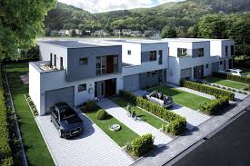 Kettenhaus Formea Dachterrasse Und Garage Reihenhaus Moderne Scheune Haus Haus Aussendesign