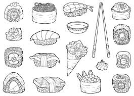 ★ perfect gift for japanese culture admirer. Free Sushi Coloring Pages To Download Pdf Verbnow