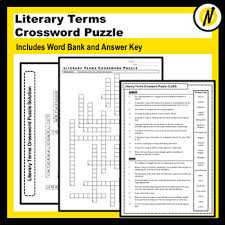 Check spelling or type a new query. Literary Terms Crossword Puzzle By The Neals Teachers Pay Teachers