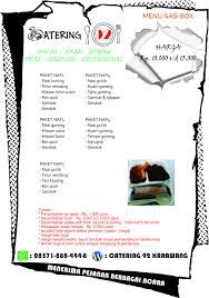 Tujuan membuat surat penawaran adalah untuk menawarkan suatu produk kepada pihak lain, dimana di dalam surat atas waktu dan kebijaksanaannya kami mengucapkan terimakasih. Nasi Box Karawang Catering 92 Karawang