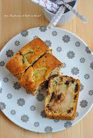 Cake Poires Amande Et Pepites De Chocolat The Heart In The Stomach Cake Poire Gateau Poire Amande Recette Gateau Poire