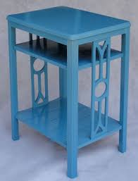 Upcycled Teal Painted Side Table Nightstand By Revivahomedecor Painted Side Tables Teal Paint Furniture
