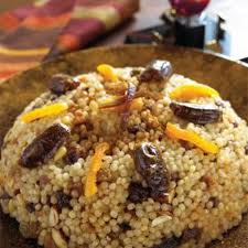 Moroccan Sweet Couscous With Mixed Dried Fruits Recipe Desserts With Pearl Couscous Unsalted Butter Sugar C Dried Fruit Recipe Dried Fruit Mix Hanukkah Food