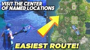 Each is listed below, sorted by what area of the map they fall into, brief notes will soon be added. Fortnite Visit The Center Of Named Locations In A Single Match Fastest Route Explained Metabomb