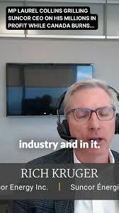 Suncor oil CEO Rich Kruger made $36.8 million in his first year as CEO —  and last year, he laid off 1,500 workers. If he wants Canada to run the way  he runs his company, we're all in trouble., Oil and ...