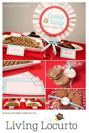 That gives each guest at least six different kinds of cookies to take home. Cookie Exchange Christmas Printables Cookie Swap Party Ideas