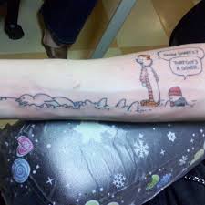 Get a calvin and hobbes tattoo, it's not for commercial purpose and it's on your body for good, laser treatment aside. 12 Calvin And Hobbes Inspired Tattoos That Take You Down Memory Lane Tattoodo
