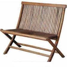 Sava folding wooden indoor/outdoor bench. Standard Teak Folding Bench 2 Seater Outdoor Garden Furniture Andana Traderscity