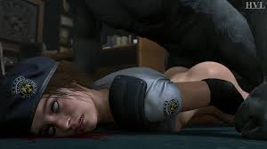 hvlsfm, jill valentine, mr. x (resident evil), capcom, resident evil,  resident evil 2, animated, highres, sound, tagme, video, 1boy, 1girl, anal,  ass, bad end, blank eyes, blood, blood on face, blood on