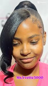 What: Ponytail w/ side bangs, Who: Ms.Yvette3000, Where: Elysian Hair  Beauty Lounge , How: Text 9512323009 or book online elysianlifestyle.biz,  #Brandnewvibes #Headspa #scalpcare #organicfacials ...