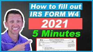 Here's how to complete the steps that apply to your situation. How To Fill Out Irs Form W4 2021 Fast Youtube