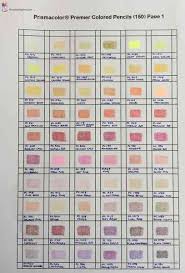 Color Chart For Prismacolor Premier Colored Pencils The