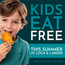 Kids eat FREE all summer long! 🌞🍽️⠀⠀ ⠀⠀ Parents, rejoice! Loch & Larder  is making this summer even better with their Kids Eat FREE offer! GO for  the food, stay for the