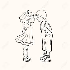 500x415 love cute couple drawing. Loving Boy And Girl Kissing Lovers Loving Vector Linear Illustration Drawing People Lizenzfrei Nutzbare Vektorgrafiken Clip Arts Illustrationen Image 139800144