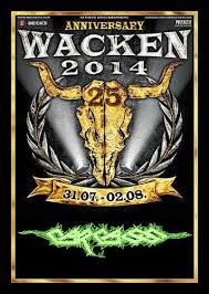 03.08.2014 vorverkauf der wacken tickets 2015 startet mit 15 bands. Carcass Live At Wacken Open Air 2014 Getmetal Club New Metal And Core Releases