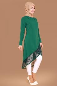 Asu Etegi Dantelli Tunik Zumrut Urun Kodu Ukb21986 59 90 Tl Musluman Modasi Mutevazi Moda Moda Kiyafetler
