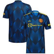 According to footy headlines (h/t manchester evening news), images of the manchester united shirts for the upcoming 2021/22 season have been leaked. Youth Adidas Blue Manchester United 2021 22 Third Replica Jersey