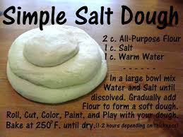 Simple Salt Dough Salt Dough Crafts Christmas Crafts For Kids Salt Dough