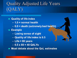 You are presented with so many insurance options that you are unsure which is best. Quality Adjusted Life Years Qaly Ppt Video Online Download