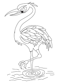 Cherry blossom branch and cloud elements. Crane Coloring Pages Best Coloring Pages For Kids
