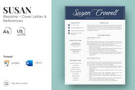 References should be on a separate page from your resume, but use the same heading and font as your resume. 2 3 Page Modern Resume Template Matching Cover Letter References Cv Writing Tips Icons In Resume Templates On Yellow Images Creative Store