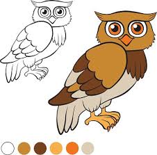 Owls are raptors and birds of prey. Coloring Page Color Me Owl Little Cute Owl Clipart Image