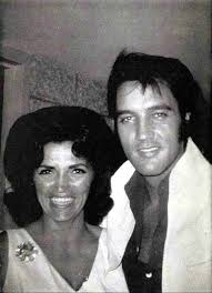 Elvis with Wanda Jackson at the International Hotel in Las Vegas -August 1969.