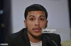 Challenger Chris Avalos during the Press conference to announce the... News  Photo