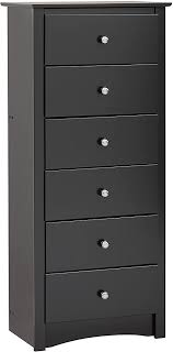 Shop prepac tall 6 drawer dresser and other name brand dressers furniture & appliances at the exchange. Prepac Bdc 2354 K Sonoma Tall 6 Drawer Chest Black Amazon Ca Home Kitchen