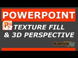 Powerpoint Texture Fill And 3d Perspective Powerpoint Tips Powerpoint Perspective