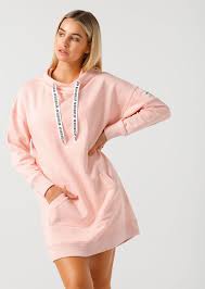 Brawler Hooded Dress This Relaxed Hoodie Dress Combines Soft Fleece With Oversized Styling W Hoodie Dress Outfit Hoodie Sweatshirt Dress Hooded Dress Outfit