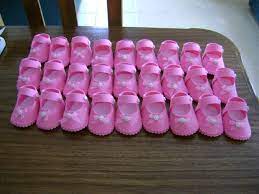 Zapatitos De Bebe En Goma Eva Baby Shower Invitaciones Baby Shower Baby Shower Nina
