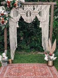 Macrame Wedding Backdrop Archway Macrame Wedding Decor Macrame Wedding Backdrop Wedding Backdrop