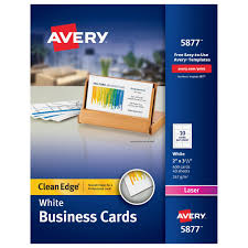 To get the most out of your avery products we recommend using our design & print software. Avery Clean Edge Printable Business Cards Uncoated 400 Cards 5877 Avery Com