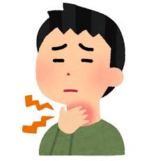 喉が痛い人のイラスト（男性） | かわいいフリー素材集 いらすとや