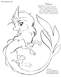 How to draw raya's face. Raya And The Last Dragon Coloring Pages 70 Free Coloring Pages