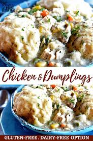 Gluten free chicken and dumplings. Gluten Free Chicken And Dumplings Dairy Free Option Mama Knows Gluten Free